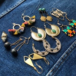 Lot of 9 pairs of earrings from Target (Universal Thread) & World Market